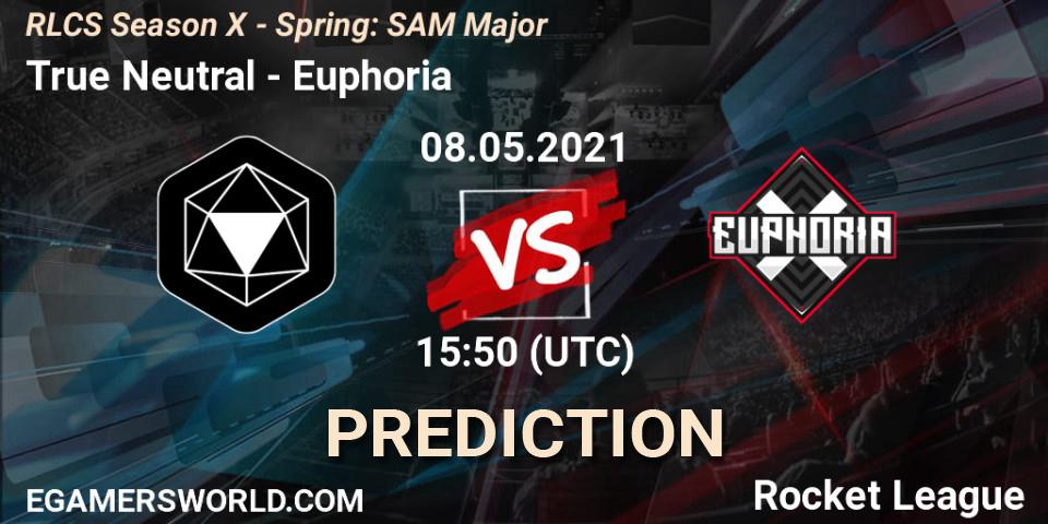 True Neutral - Euphoria: прогноз. 08.05.2021 at 15:50, Rocket League, RLCS Season X - Spring: SAM Major