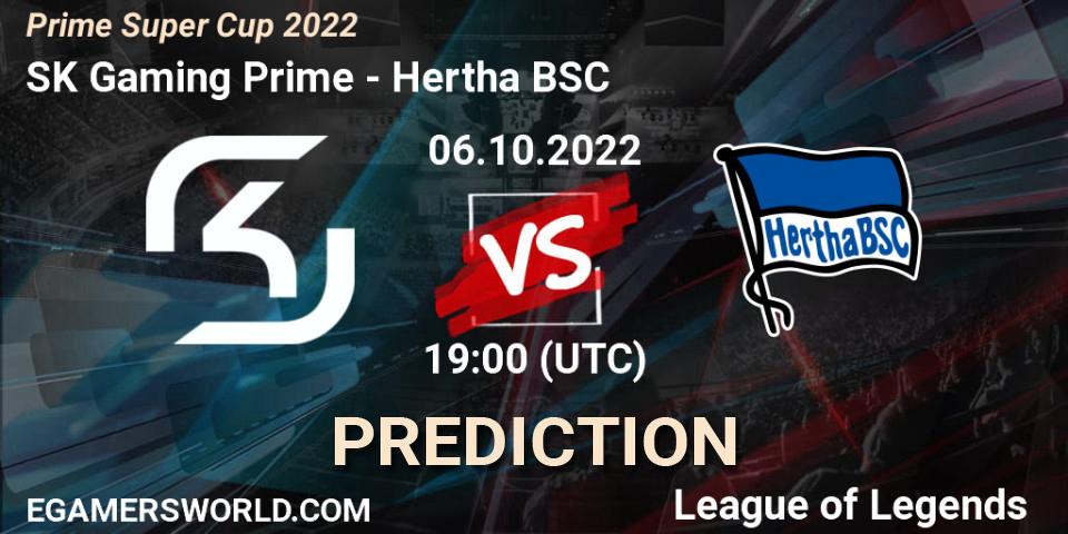SK Gaming Prime - Hertha BSC: прогноз. 06.10.2022 at 19:00, LoL, Prime Super Cup 2022