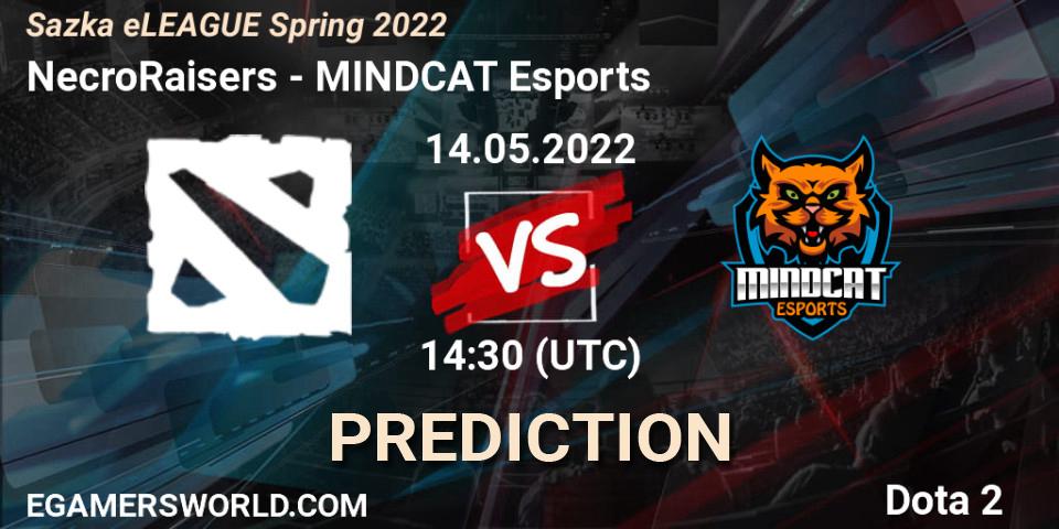 NecroRaisers - MINDCAT Esports: прогноз. 14.05.2022 at 13:14, Dota 2, Sazka eLEAGUE Spring 2022