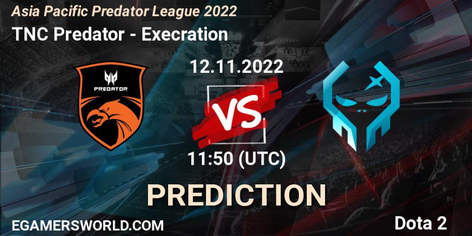 TNC Predator - Execration: прогноз. 12.11.2022 at 12:03, Dota 2, Asia Pacific Predator League 2022