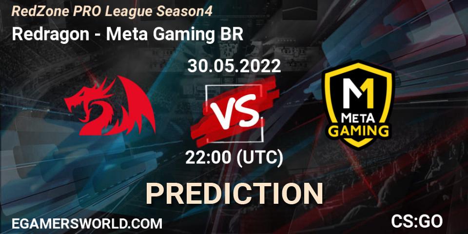 Redragon - Meta Gaming BR: прогноз. 02.06.2022 at 22:00, Counter-Strike (CS2), RedZone PRO League Season 4