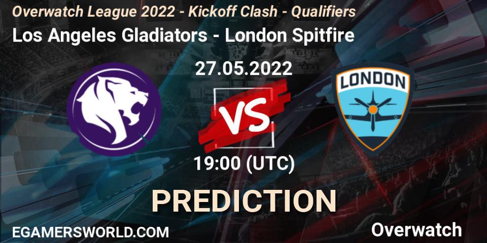 Los Angeles Gladiators - London Spitfire: прогноз. 27.05.2022 at 19:00, Overwatch, Overwatch League 2022 - Kickoff Clash - Qualifiers