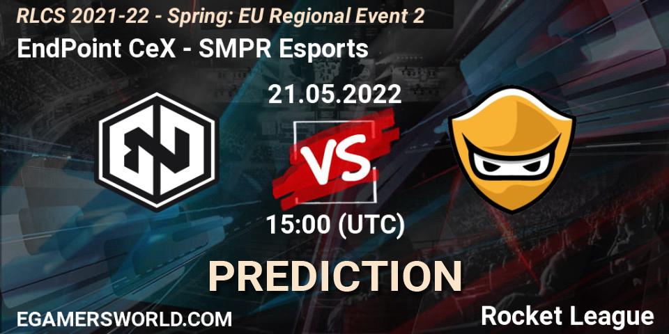 EndPoint CeX - SMPR Esports: прогноз. 21.05.2022 at 15:00, Rocket League, RLCS 2021-22 - Spring: EU Regional Event 2