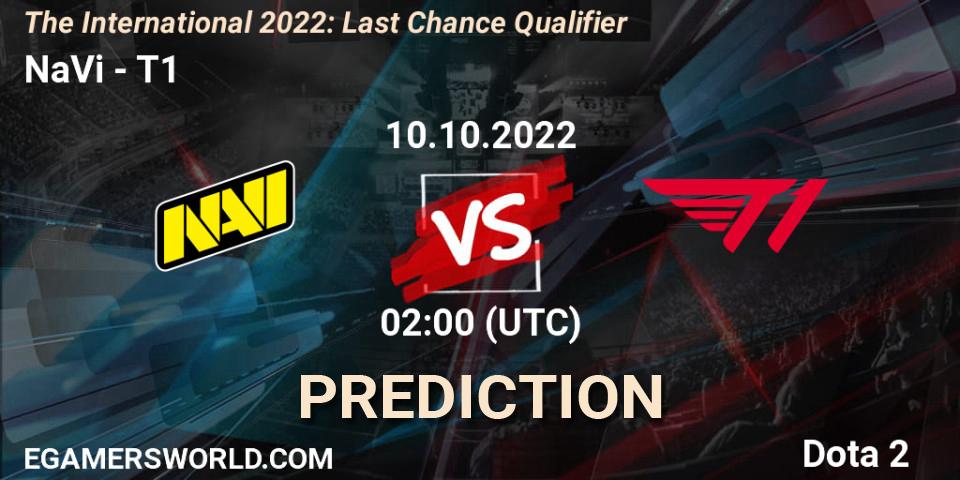 NaVi - T1: прогноз. 10.10.22, Dota 2, The International 2022: Last Chance Qualifier