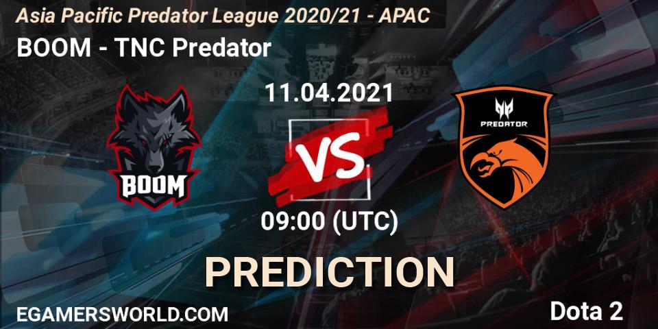 BOOM - TNC Predator: прогноз. 11.04.2021 at 09:01, Dota 2, Asia Pacific Predator League 2020/21 - APAC