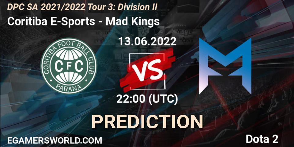 Coritiba E-Sports - Mad Kings: прогноз. 13.06.2022 at 22:00, Dota 2, DPC SA 2021/2022 Tour 3: Division II