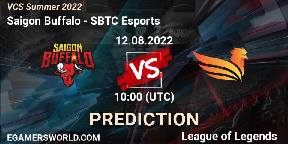 Saigon Buffalo - SBTC Esports: прогноз. 12.08.2022 at 10:00, LoL, VCS Summer 2022