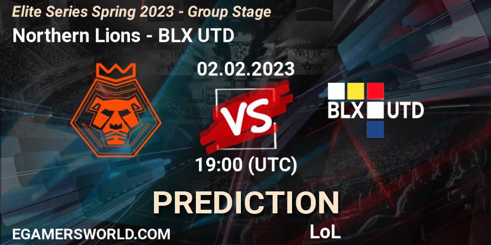 Northern Lions - BLX UTD: прогноз. 02.02.2023 at 19:00, LoL, Elite Series Spring 2023 - Group Stage