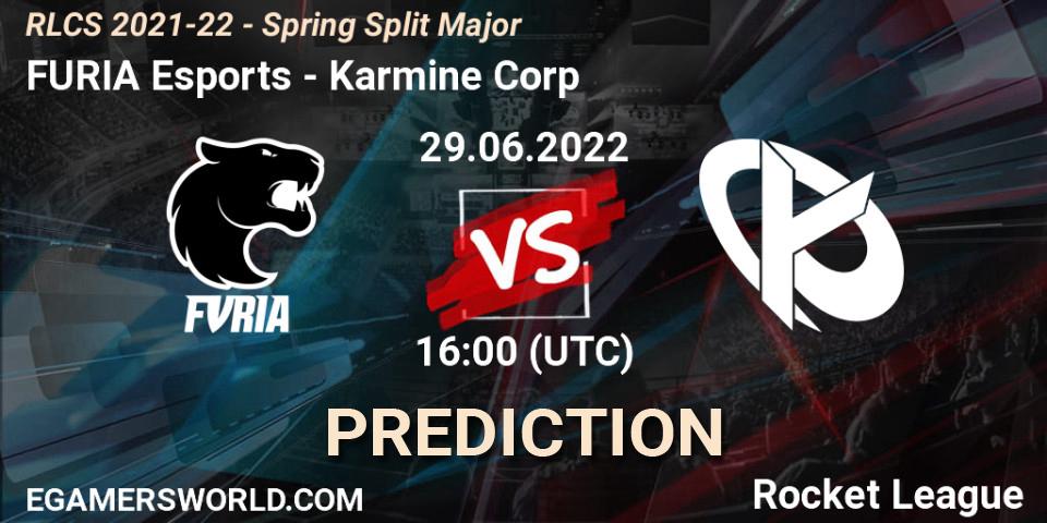 FURIA Esports - Karmine Corp: прогноз. 29.06.22, Rocket League, RLCS 2021-22 - Spring Split Major