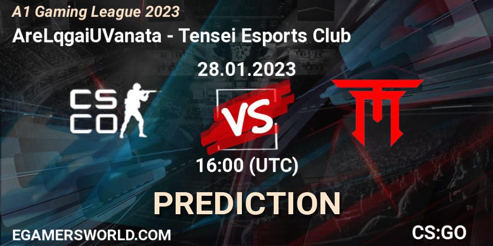 AreLqgaiUVanata - Tensei Esports Club: прогноз. 28.01.23, CS2 (CS:GO), A1 Gaming League 2023