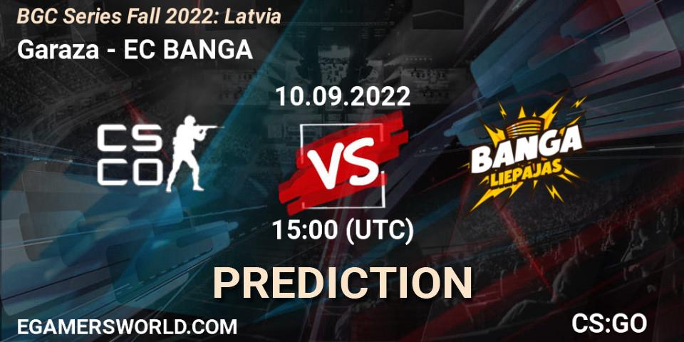 Garaza - EC BANGA: прогноз. 10.09.2022 at 15:00, Counter-Strike (CS2), BGC Series Fall 2022: Latvia