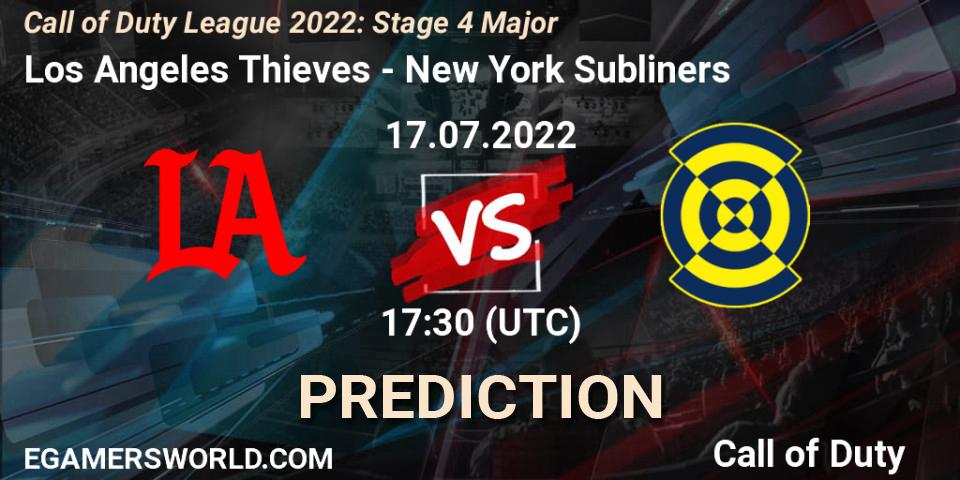 Los Angeles Thieves - New York Subliners: прогноз. 17.07.2022 at 17:30, Call of Duty, Call of Duty League 2022: Stage 4 Major
