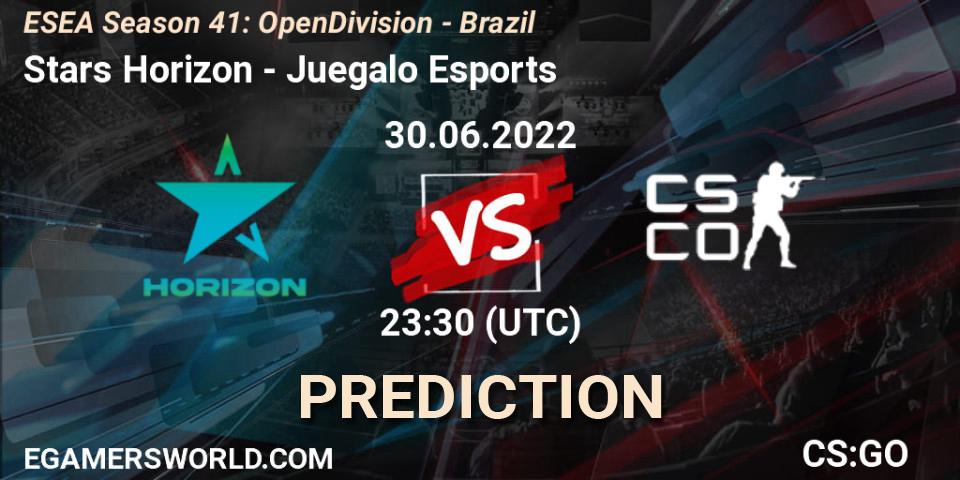 Stars Horizon - Juegalo Esports: прогноз. 30.06.2022 at 23:00, Counter-Strike (CS2), ESEA Season 41: Open Division - Brazil