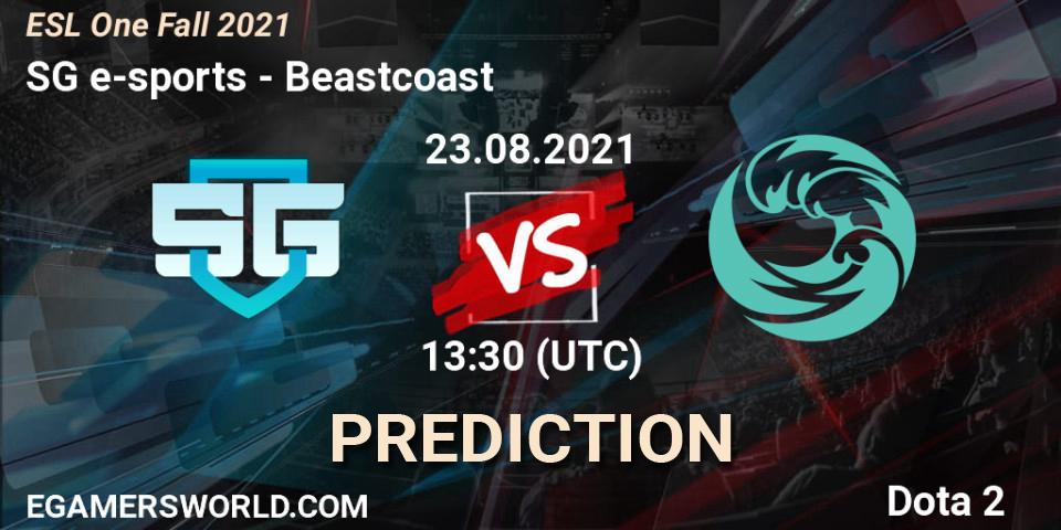 SG e-sports - Beastcoast: прогноз. 23.08.2021 at 13:28, Dota 2, ESL One Fall 2021