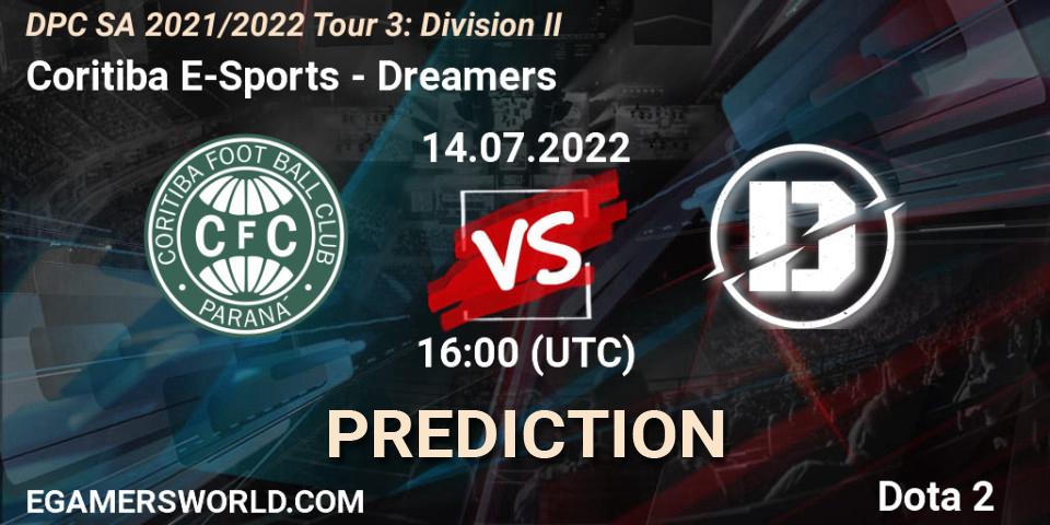 Coritiba E-Sports - Dreamers: прогноз. 14.07.2022 at 16:02, Dota 2, DPC SA 2021/2022 Tour 3: Division II