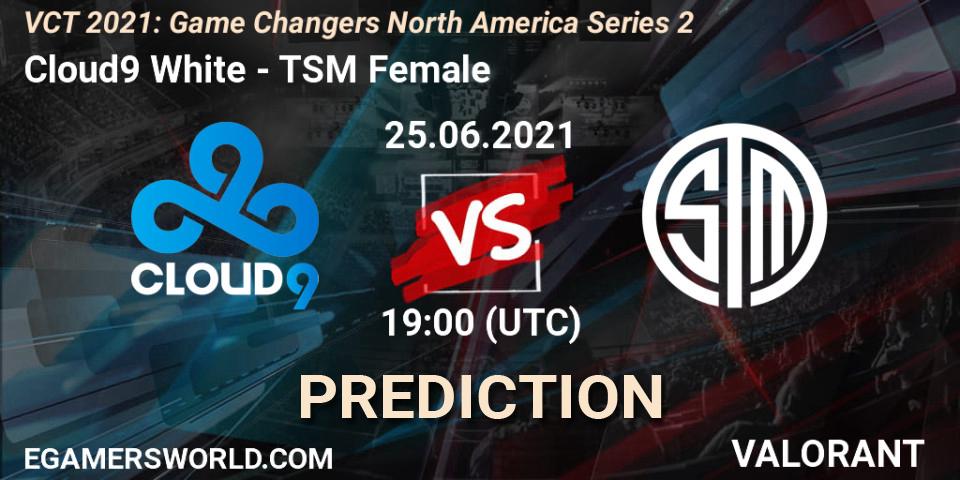 Cloud9 White - TSM Female: прогноз. 25.06.2021 at 19:00, VALORANT, VCT 2021: Game Changers North America Series 2