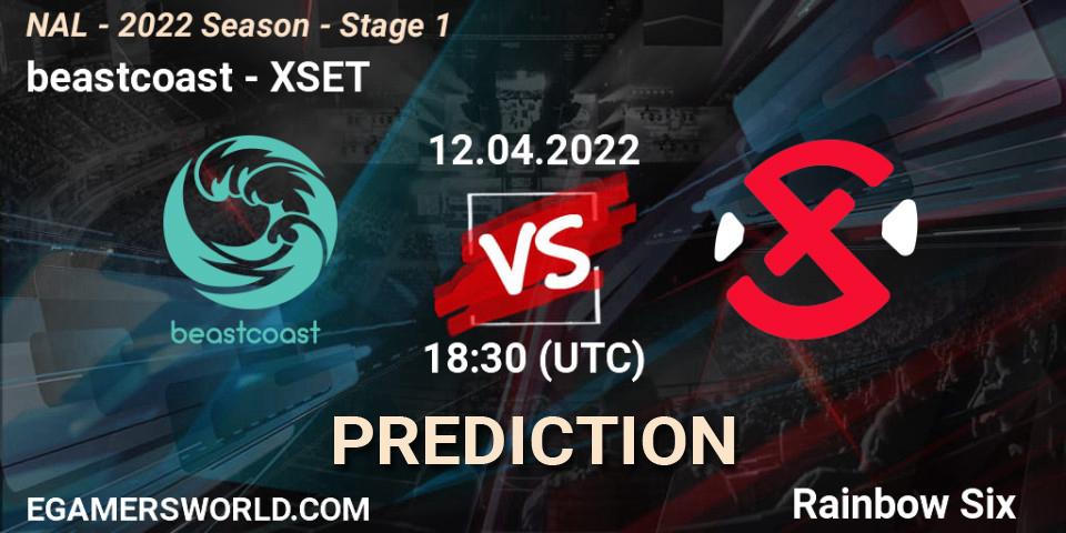 beastcoast - XSET: прогноз. 12.04.2022 at 18:30, Rainbow Six, NAL - Season 2022 - Stage 1