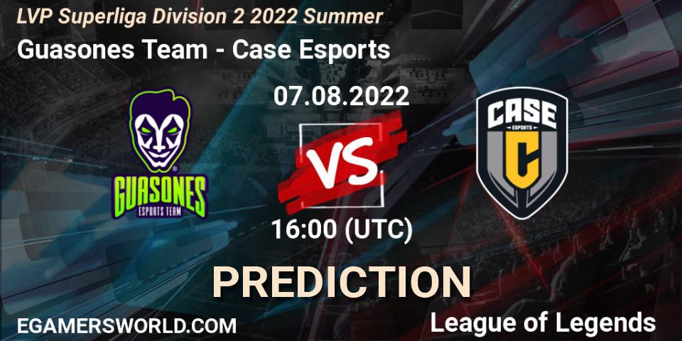 Guasones Team - Case Esports: прогноз. 07.08.2022 at 16:00, LoL, LVP Superliga Division 2 Summer 2022