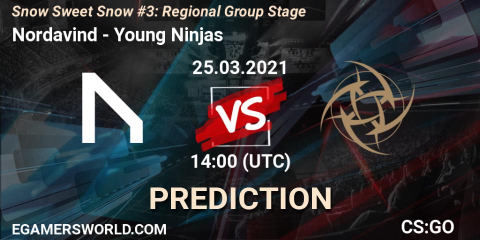 Nordavind - Young Ninjas: прогноз. 25.03.2021 at 14:00, Counter-Strike (CS2), Snow Sweet Snow #3: Regional Group Stage