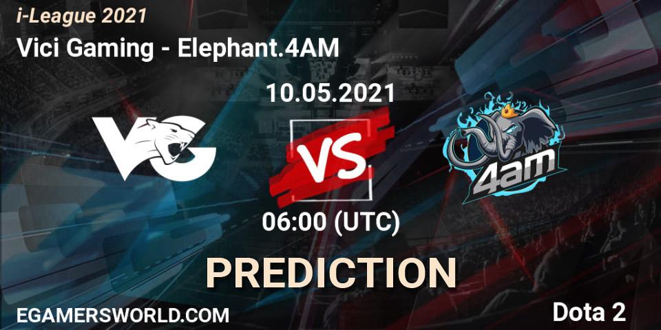 Vici Gaming - Elephant.4AM: прогноз. 10.05.2021 at 06:06, Dota 2, i-League 2021 Season 1