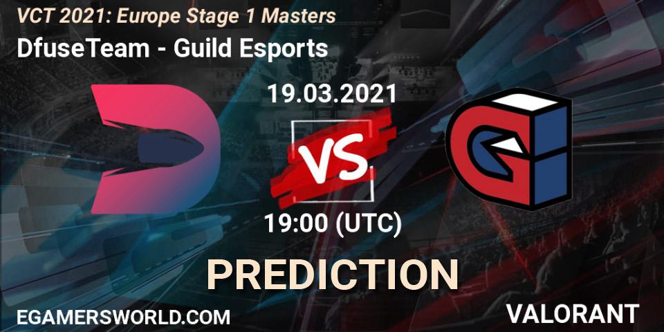 DfuseTeam - Guild Esports: прогноз. 19.03.2021 at 19:00, VALORANT, VCT 2021: Europe Stage 1 Masters