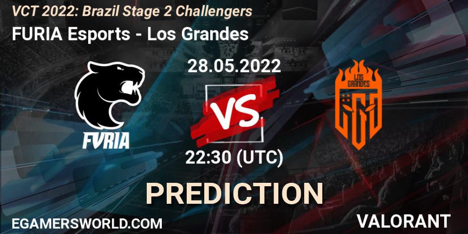 FURIA Esports - Los Grandes: прогноз. 28.05.2022 at 23:15, VALORANT, VCT 2022: Brazil Stage 2 Challengers