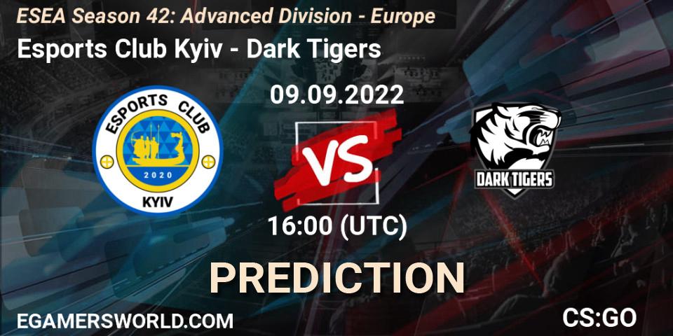 Esports Club Kyiv - Dark Tigers: прогноз. 09.09.22, CS2 (CS:GO), ESEA Season 42: Advanced Division - Europe
