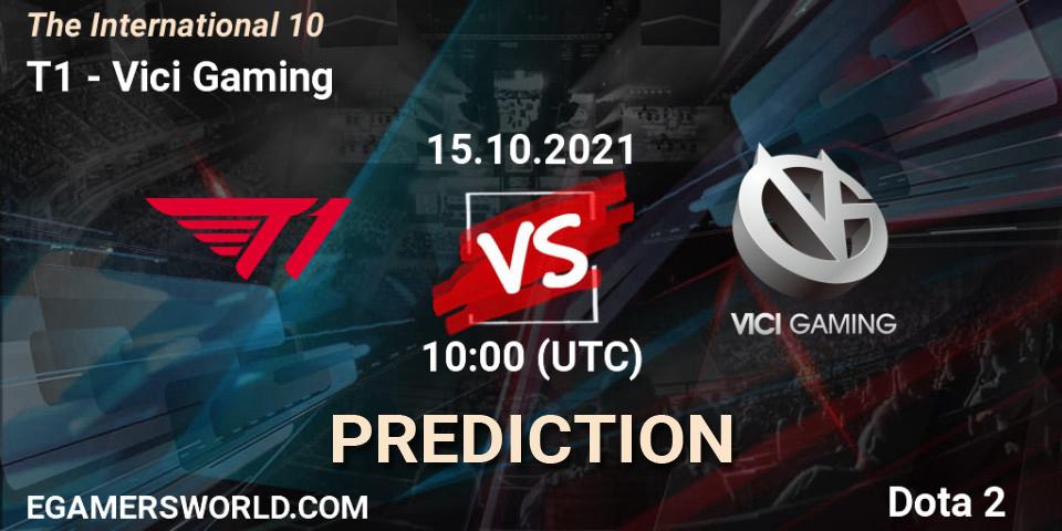 T1 - Vici Gaming: прогноз. 15.10.2021 at 09:46, Dota 2, The Internationa 2021