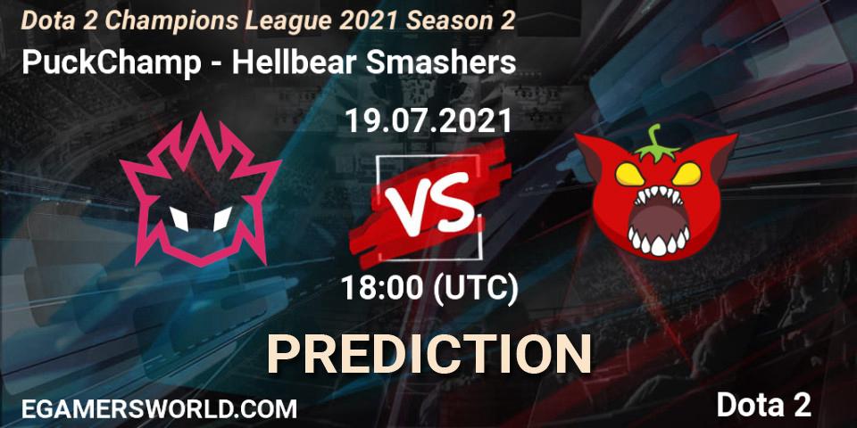 PuckChamp - Hellbear Smashers: прогноз. 19.07.2021 at 17:58, Dota 2, Dota 2 Champions League 2021 Season 2
