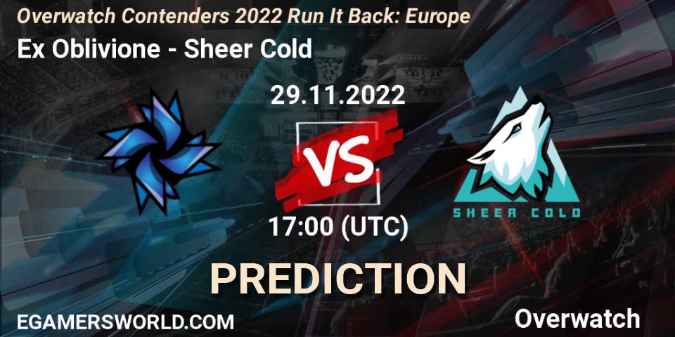 Ex Oblivione - Sheer Cold: прогноз. 08.12.2022 at 17:00, Overwatch, Overwatch Contenders 2022 Run It Back: Europe