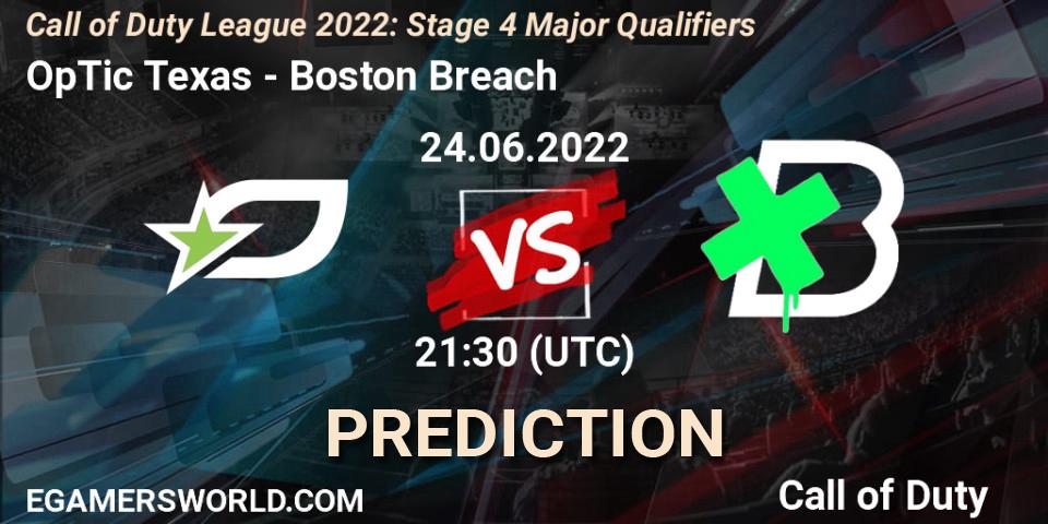 OpTic Texas - Boston Breach: прогноз. 24.06.22, Call of Duty, Call of Duty League 2022: Stage 4