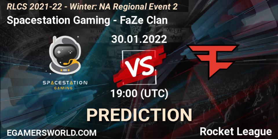 Spacestation Gaming - FaZe Clan: прогноз. 30.01.2022 at 19:00, Rocket League, RLCS 2021-22 - Winter: NA Regional Event 2