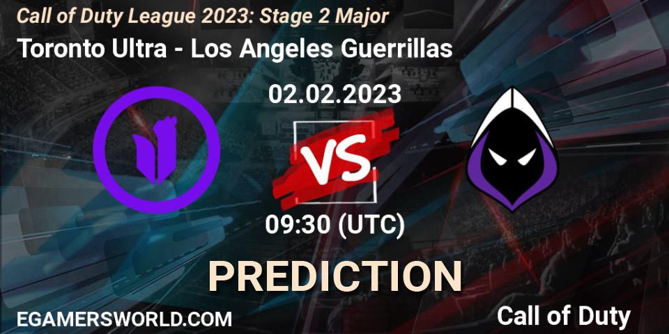 Toronto Ultra - Los Angeles Guerrillas: прогноз. 02.02.2023 at 21:30, Call of Duty, Call of Duty League 2023: Stage 2 Major