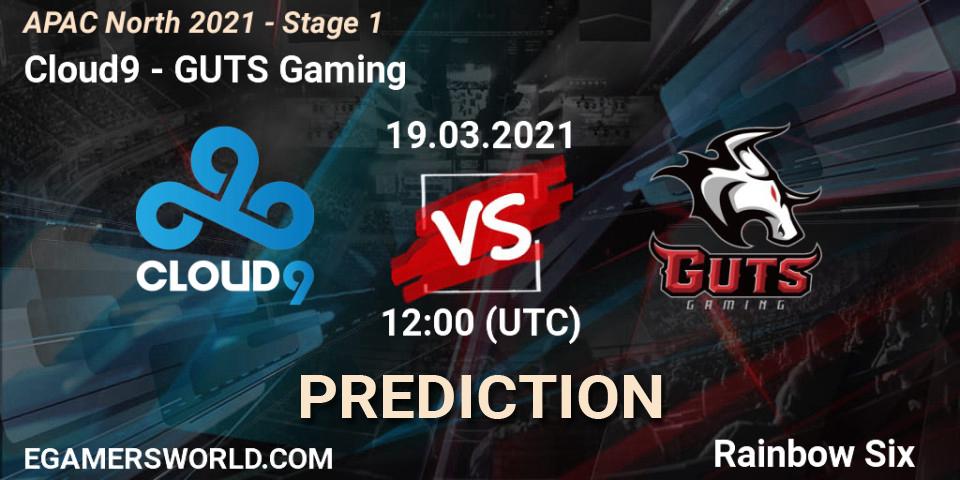 Cloud9 - GUTS Gaming: прогноз. 19.03.2021 at 13:30, Rainbow Six, APAC North 2021 - Stage 1