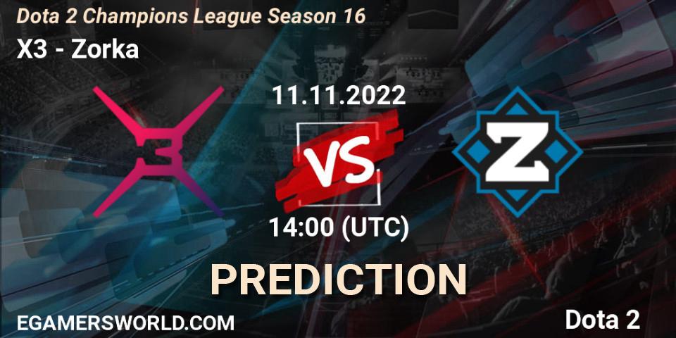 X3 - Cyber Union: прогноз. 11.11.2022 at 14:02, Dota 2, Dota 2 Champions League Season 16