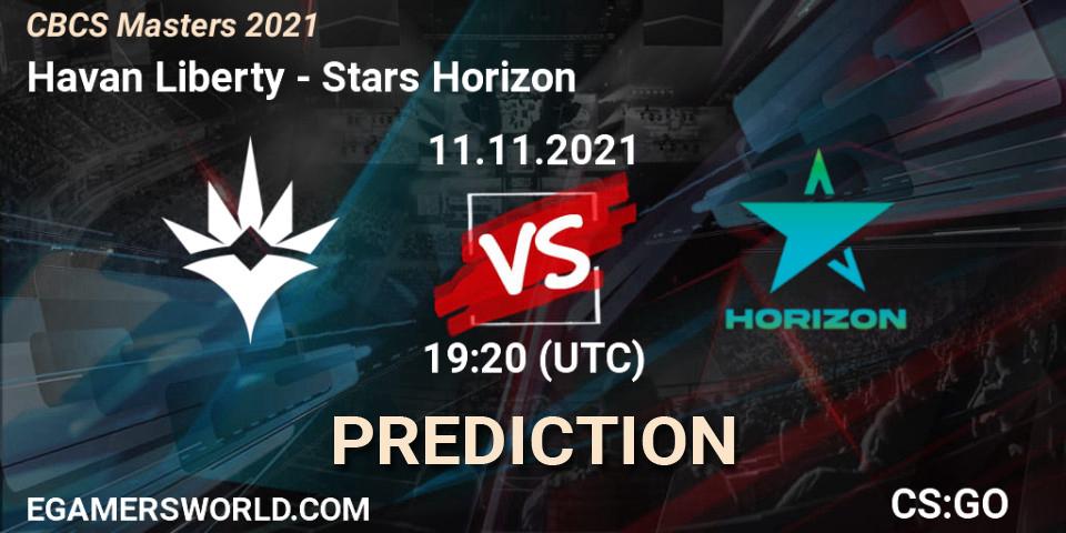 Havan Liberty - Stars Horizon: прогноз. 11.11.21, CS2 (CS:GO), CBCS Masters 2021