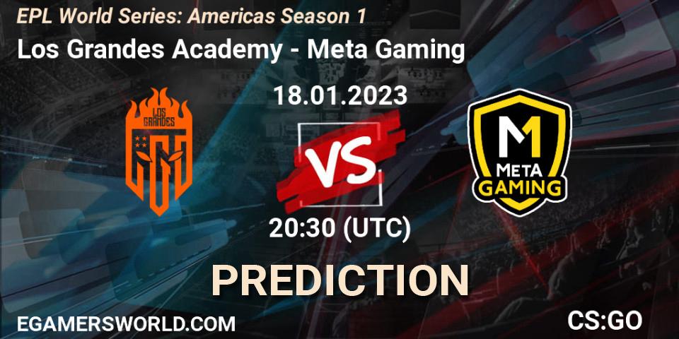 Los Grandes Academy - Meta Gaming Brasil: прогноз. 18.01.23, CS2 (CS:GO), EPL World Series: Americas Season 1