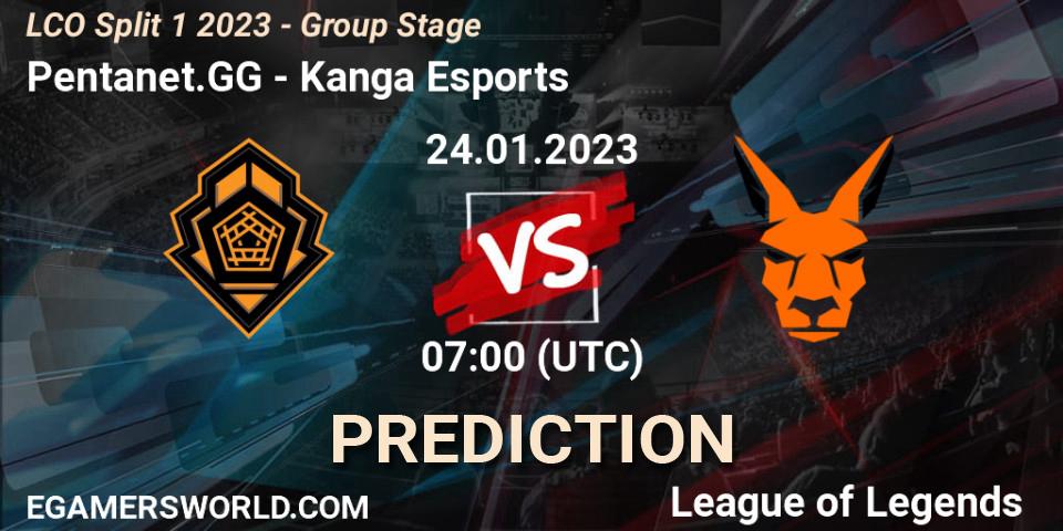 Pentanet.GG - Kanga Esports: прогноз. 24.01.23, LoL, LCO Split 1 2023 - Group Stage