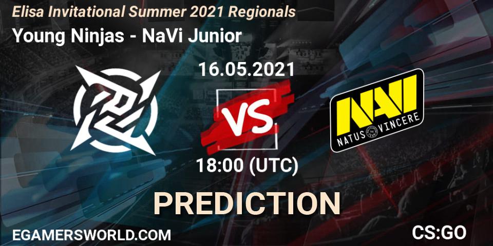 Young Ninjas - NaVi Junior: прогноз. 16.05.2021 at 18:00, Counter-Strike (CS2), Elisa Invitational Summer 2021 Regionals