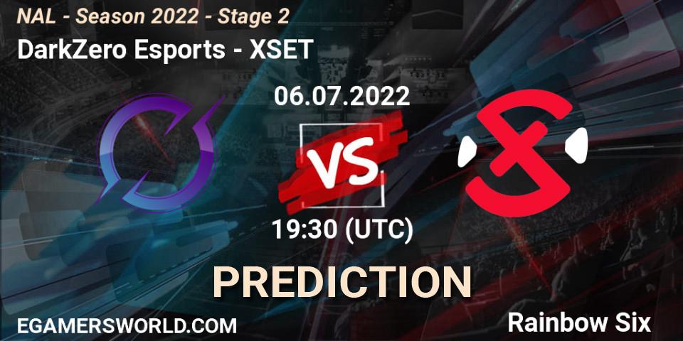DarkZero Esports - XSET: прогноз. 06.07.2022 at 19:30, Rainbow Six, NAL - Season 2022 - Stage 2