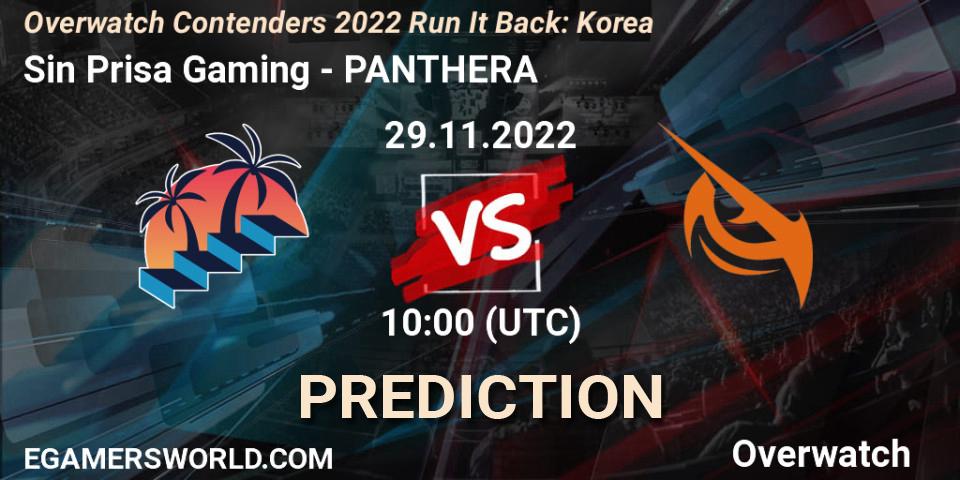 Sin Prisa Gaming - PANTHERA: прогноз. 29.11.2022 at 10:00, Overwatch, Overwatch Contenders 2022 Run It Back: Korea
