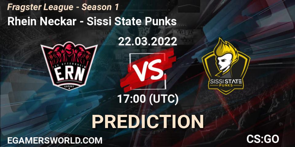 Rhein Neckar - Sissi State Punks: прогноз. 22.03.2022 at 17:00, Counter-Strike (CS2), Fragster League - Season 1