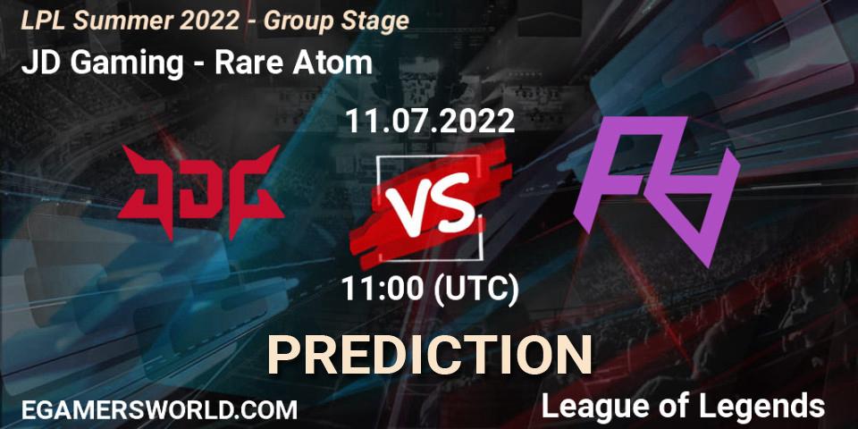 JD Gaming - Rare Atom: прогноз. 11.07.2022 at 11:00, LoL, LPL Summer 2022 - Group Stage