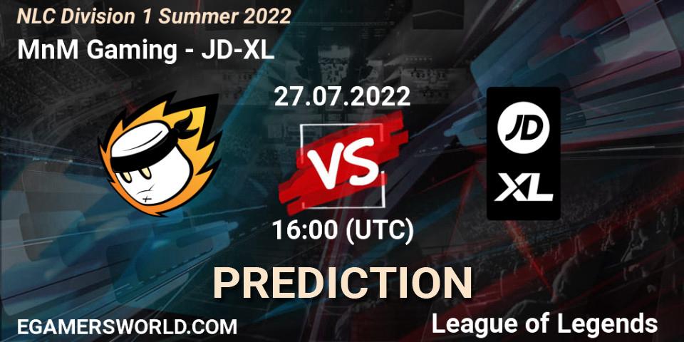 MnM Gaming - JD-XL: прогноз. 27.07.2022 at 16:00, LoL, NLC Division 1 Summer 2022