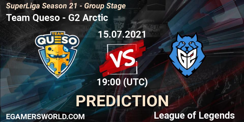 Team Queso - G2 Arctic: прогноз. 15.07.2021 at 19:00, LoL, SuperLiga Season 21 - Group Stage 