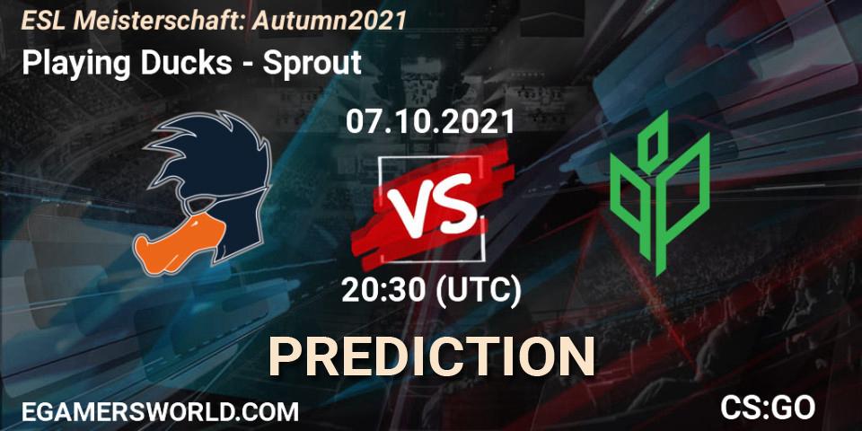 Playing Ducks - Sprout: прогноз. 07.10.21, CS2 (CS:GO), ESL Meisterschaft: Autumn 2021