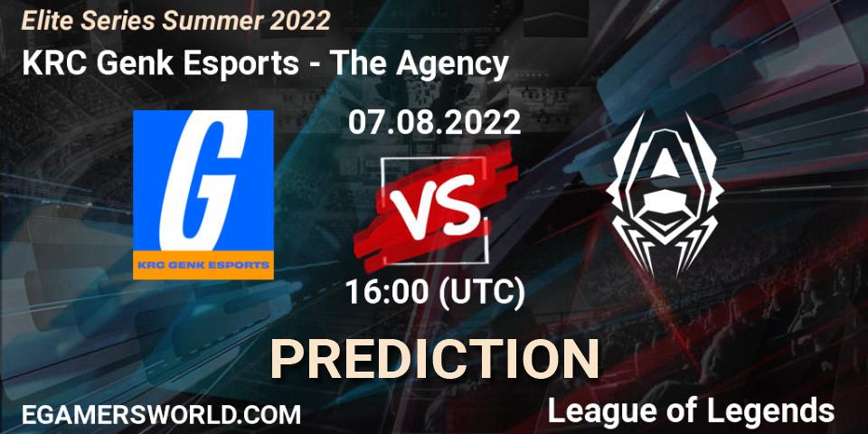 KRC Genk Esports - The Agency: прогноз. 07.08.22, LoL, Elite Series Summer 2022
