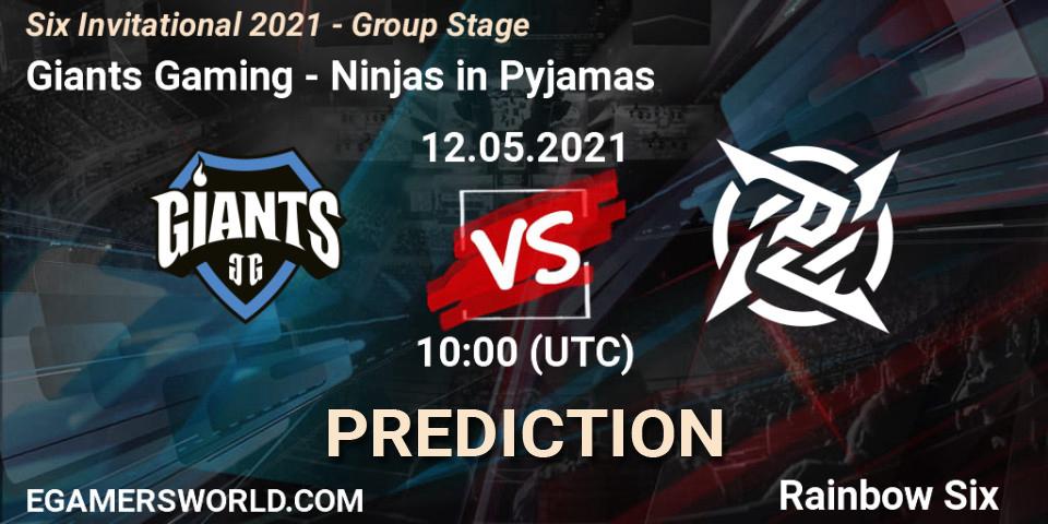 Giants Gaming - Ninjas in Pyjamas: прогноз. 12.05.21, Rainbow Six, Six Invitational 2021 - Group Stage