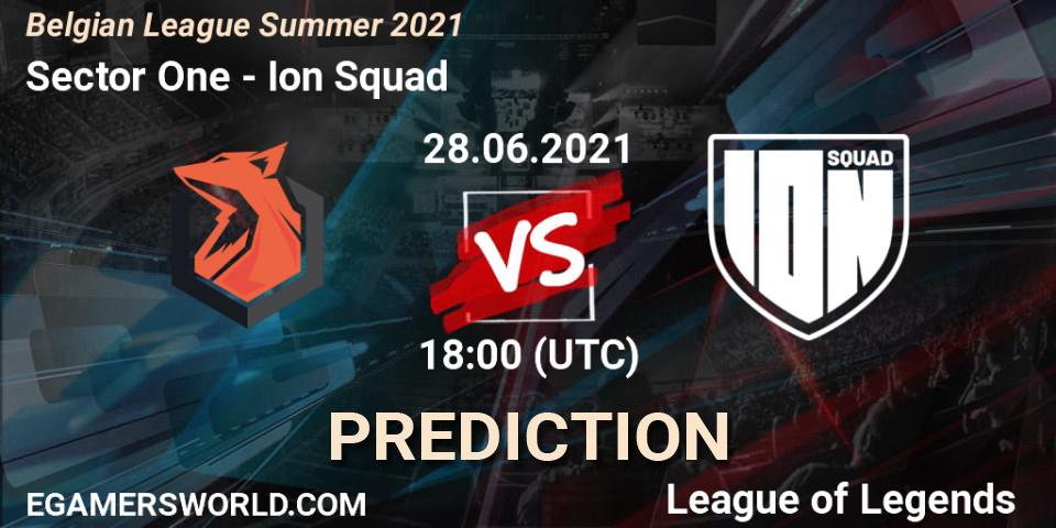 Sector One - Ion Squad: прогноз. 28.06.2021 at 18:00, LoL, Belgian League Summer 2021