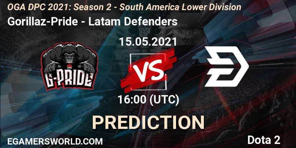 Gorillaz-Pride - Latam Defenders: прогноз. 15.05.2021 at 16:00, Dota 2, OGA DPC 2021: Season 2 - South America Lower Division 